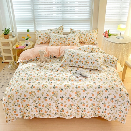 91家纺网 家纺一手货源 找家纺 灿哈2025款磨毛植物羊绒四件套更多花型群下载（新）小可爱