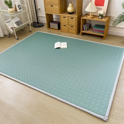 孩子王家纺 2024新款包边工艺凉席地垫打地铺神器 饼干花绿-宽边