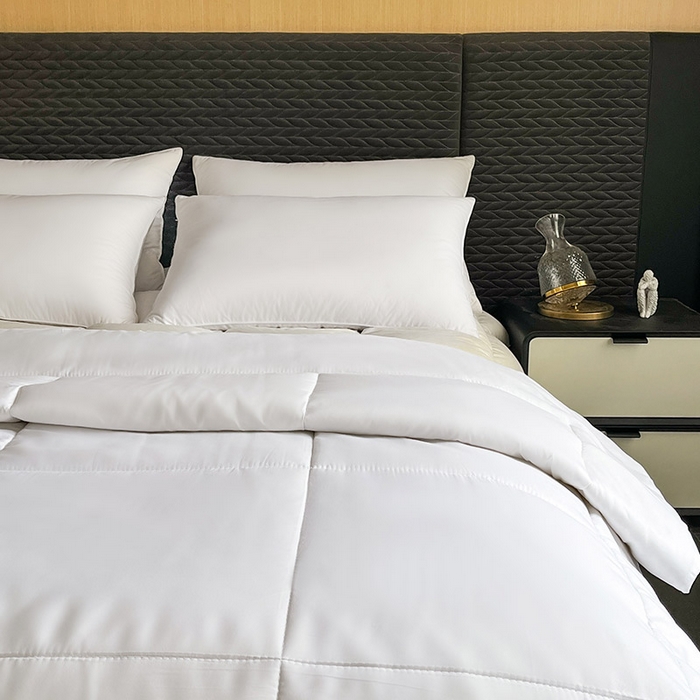 91家纺网 家纺一手货源 找家纺 （总）睡棉坊 2024新款酒店宾馆名宿纯白磨毛被子加厚春秋被芯冬被四季被芯