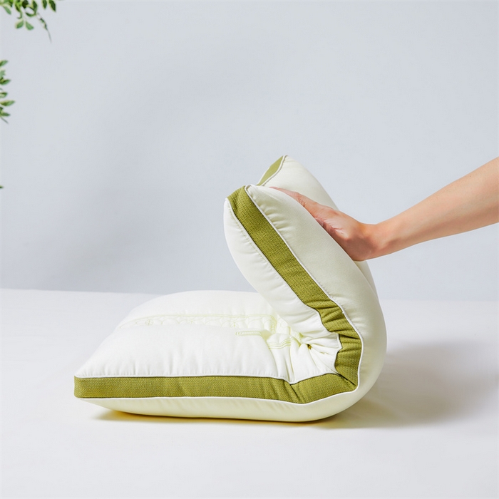 91家纺网 家纺一手货源 找家纺 爱尚家枕芯 2024新款天然植物茶香枕 奶白色48*74cm