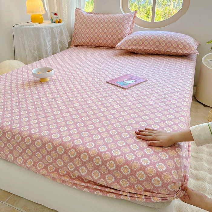 91家纺网 家纺一手货源 找家纺 家贝爱 2024新款原棉老粗布床笠 芳华