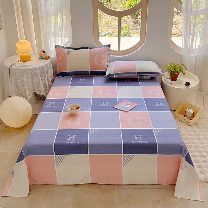 91家纺网 家纺一手货源 找家纺 家贝爱 2024新款原棉老粗布床单 欧尚