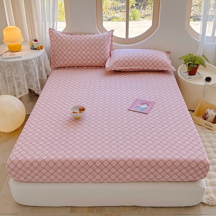 91家纺网 家纺一手货源 找家纺 家贝爱 2024新款原棉老粗布床笠 芳华