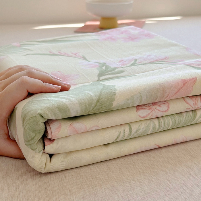 91家纺网 家纺一手货源 找家纺 家贝爱 2024新款原棉老粗布床单 炫彩