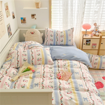 91家纺网 家纺一手货源 找家纺 （总）寻米 2024新款全棉印花四件套