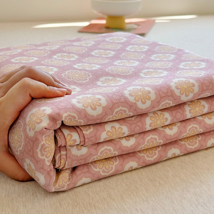 91家纺网 家纺一手货源 找家纺 家贝爱 2024新款原棉老粗布床单 芳华