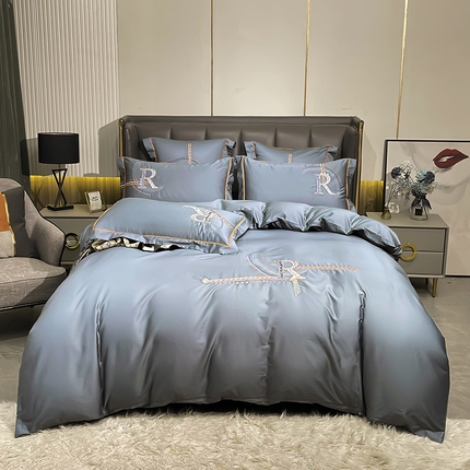 91家纺网 家纺一手货源 找家纺 （总）艾迪尚家纺 2025新款120S刺绣长绒棉四六件套