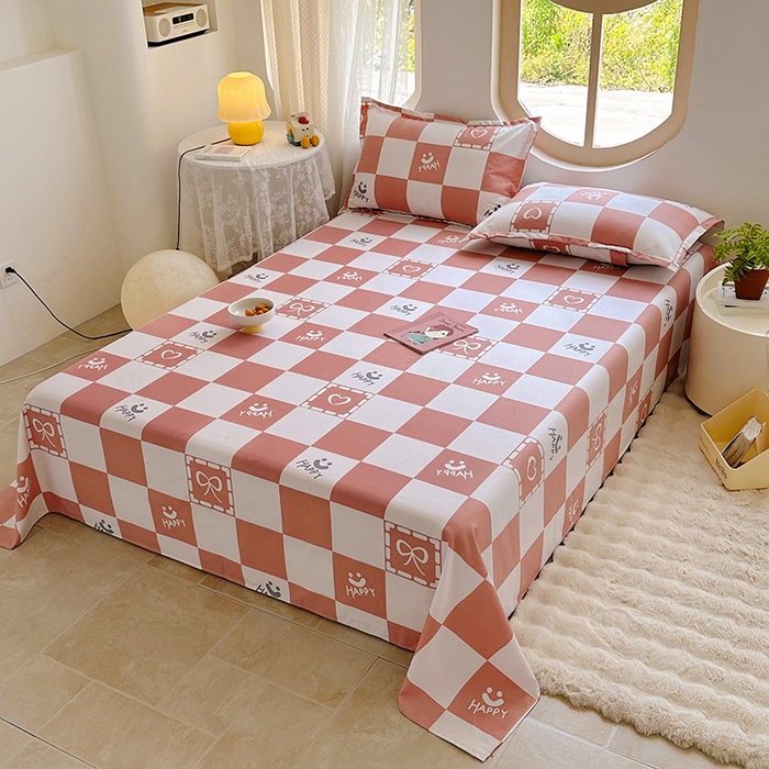 91家纺网 家纺一手货源 找家纺 家贝爱 2024新款原棉老粗布床单 简爱