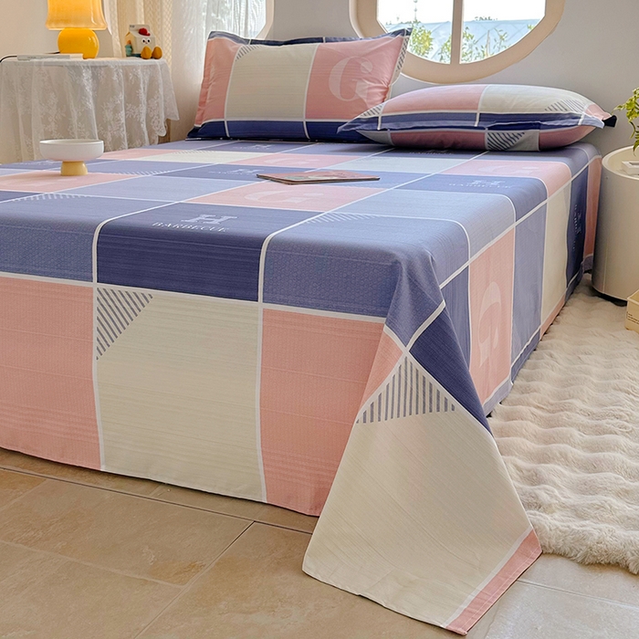 91家纺网 家纺一手货源 找家纺 家贝爱 2024新款原棉老粗布床单 欧尚