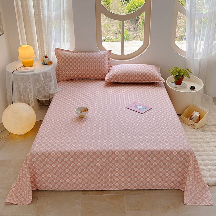 91家纺网 家纺一手货源 找家纺 家贝爱 2024新款原棉老粗布床单 芳华