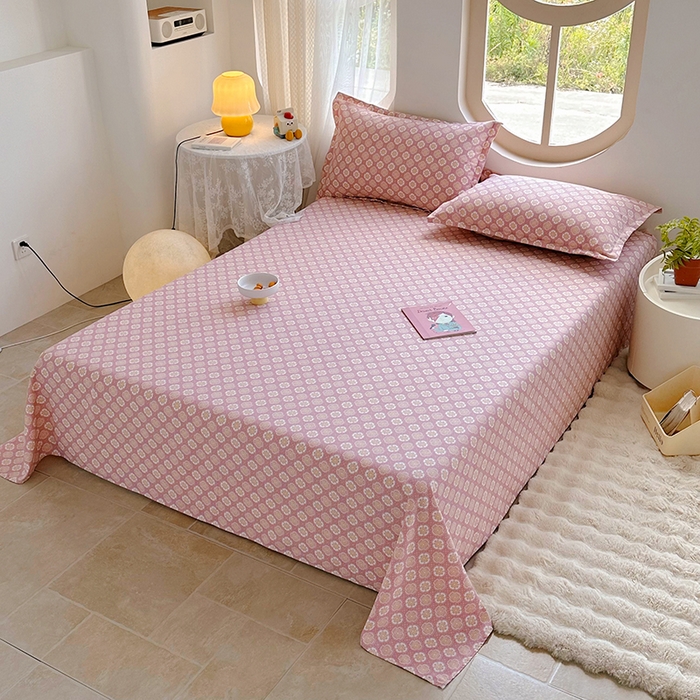 91家纺网 家纺一手货源 找家纺 家贝爱 2024新款原棉老粗布床单 芳华