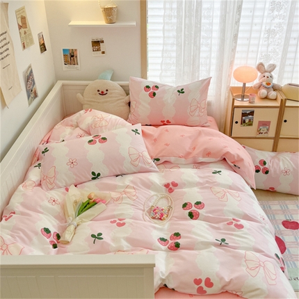 91家纺网 家纺一手货源 找家纺 （总）寻米 2024新款全棉印花四件套