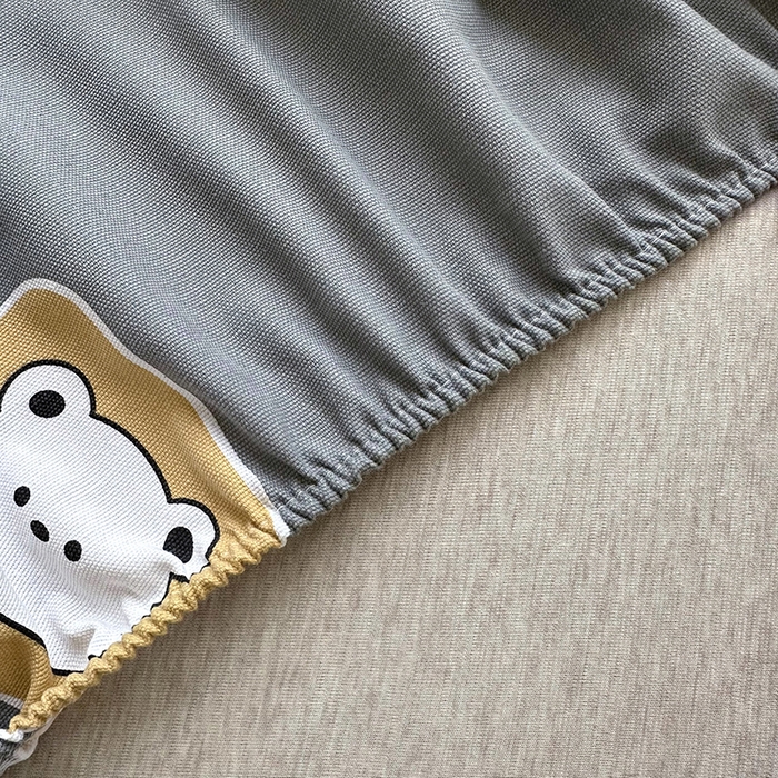 91家纺网 家纺一手货源 找家纺 家贝爱 2024新款原棉老粗布床笠 格格熊