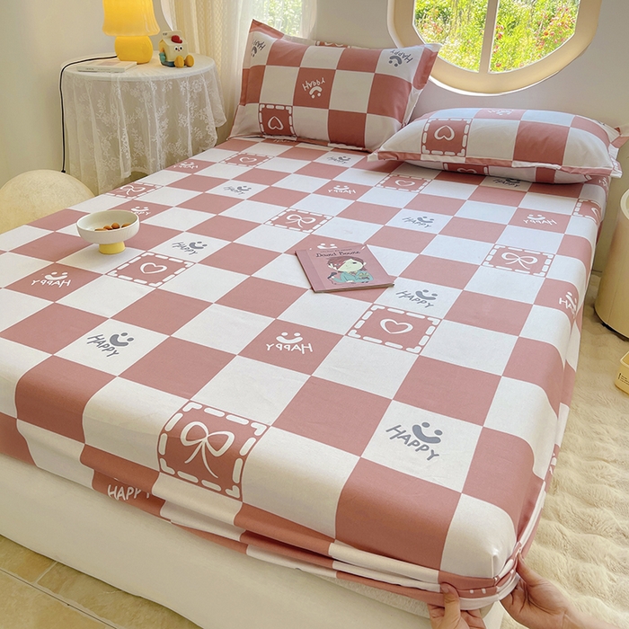 91家纺网 家纺一手货源 找家纺 家贝爱 2024新款原棉老粗布床笠 简爱