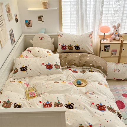 91家纺网 家纺一手货源 找家纺 （总）寻米 2024新款全棉印花四件套