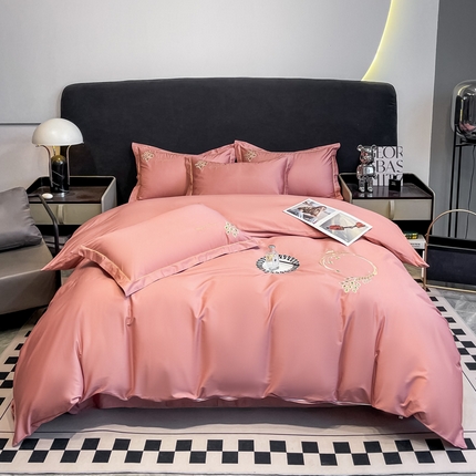 91家纺网 家纺一手货源 找家纺 （总）艾迪尚家纺 2025新款120S刺绣长绒棉四六件套