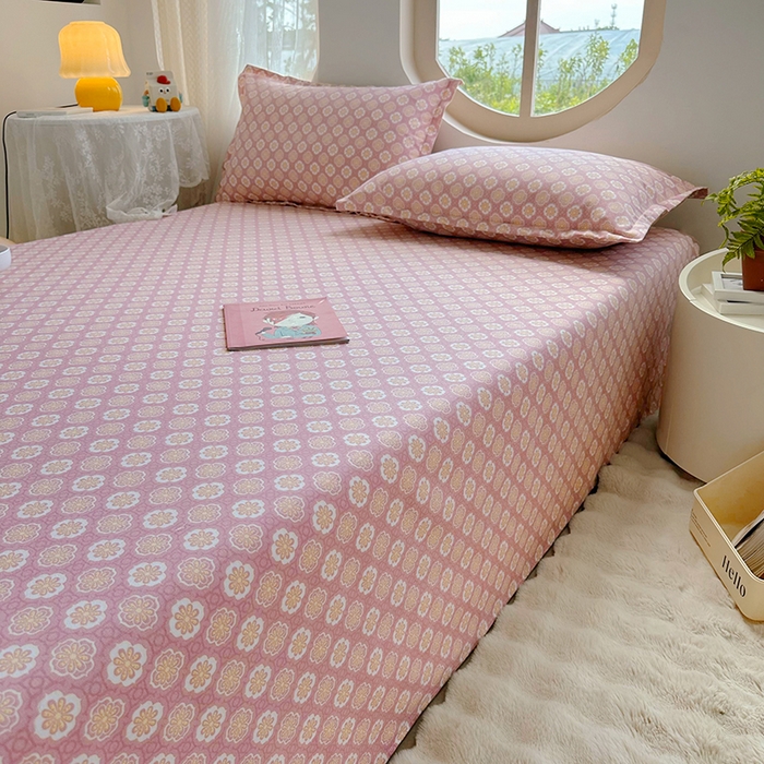 91家纺网 家纺一手货源 找家纺 家贝爱 2024新款原棉老粗布床单 芳华