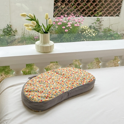 91家纺网 家纺一手货源 找家纺 （总）其乐枕芯 2024新款全棉猫耳朵立体荞麦枕头枕芯护颈枕超30天不退不换 