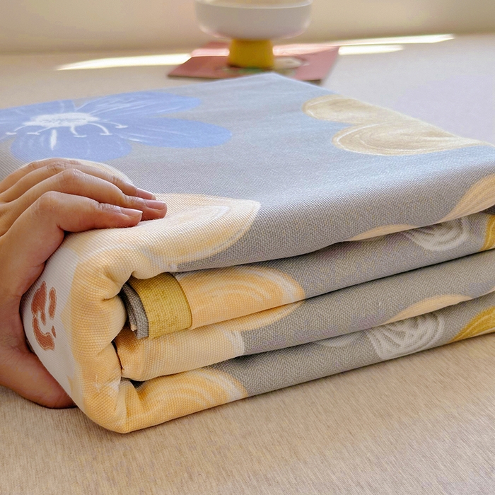 91家纺网 家纺一手货源 找家纺 家贝爱 2024新款原棉老粗布床单 花颜