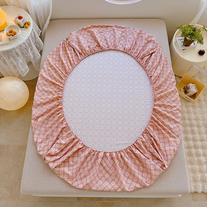 91家纺网 家纺一手货源 找家纺 家贝爱 2024新款原棉老粗布床笠 芳华