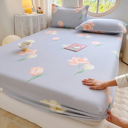 家贝爱 2024新款原棉老粗布床笠 幽香