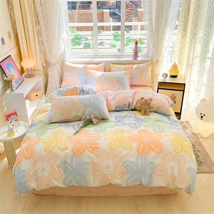 本制 2024新款12868全棉印花四件套 初萱