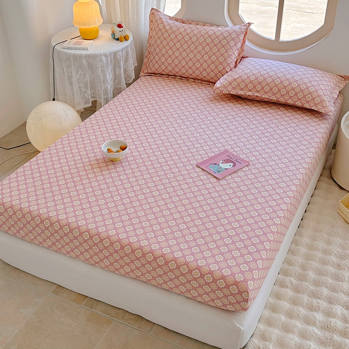 91家纺网 家纺一手货源 找家纺 家贝爱 2024新款原棉老粗布床笠 芳华