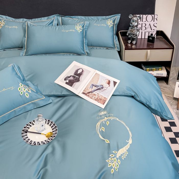 91家纺网 家纺一手货源 找家纺 （总）艾迪尚家纺 2025新款120S刺绣长绒棉四六件套