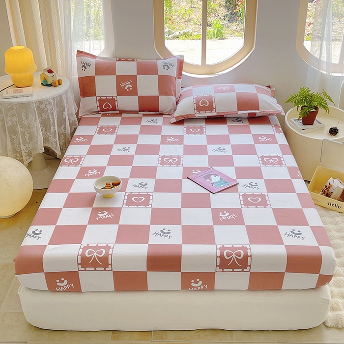 91家纺网 家纺一手货源 找家纺 家贝爱 2024新款原棉老粗布床笠 简爱