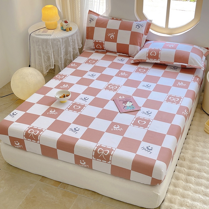 91家纺网 家纺一手货源 找家纺 家贝爱 2024新款原棉老粗布床笠 简爱