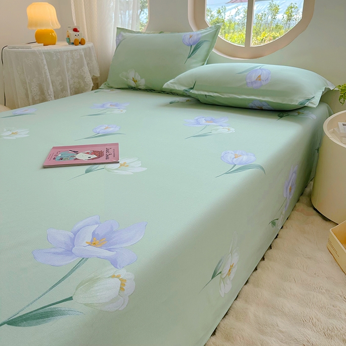 91家纺网 家纺一手货源 找家纺 家贝爱 2024新款原棉老粗布床单 清梦