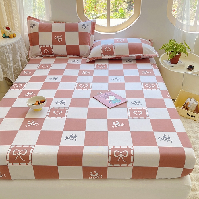 91家纺网 家纺一手货源 找家纺 家贝爱 2024新款原棉老粗布床笠 简爱