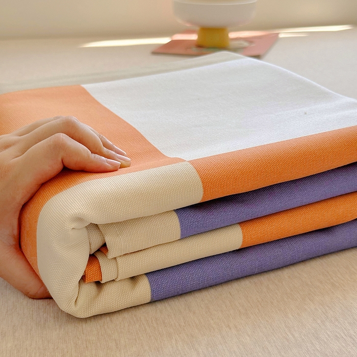 91家纺网 家纺一手货源 找家纺 家贝爱 2024新款原棉老粗布床单 欢乐结