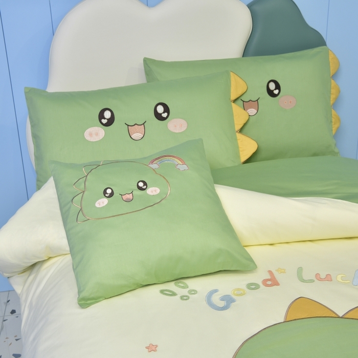 91家纺网 家纺一手货源 找家纺 佳梦家纺 2024新款40支全棉高端贴布绣卡通四件套 米迦