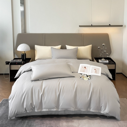 91家纺网 家纺一手货源 找家纺 （总）柠馨2024新款都市贵族系列13376铂金新疆长绒棉纯色单品系列