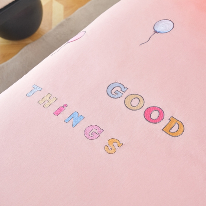 91家纺网 家纺一手货源 找家纺 佳梦家纺 2024新款40支全棉高端贴布绣卡通四件套 大象