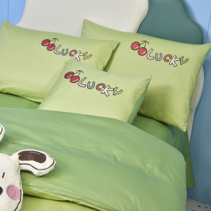 91家纺网 家纺一手货源 找家纺 佳梦家纺 2024新款40支全棉轻熟贴布绣卡通四套件 咻狗