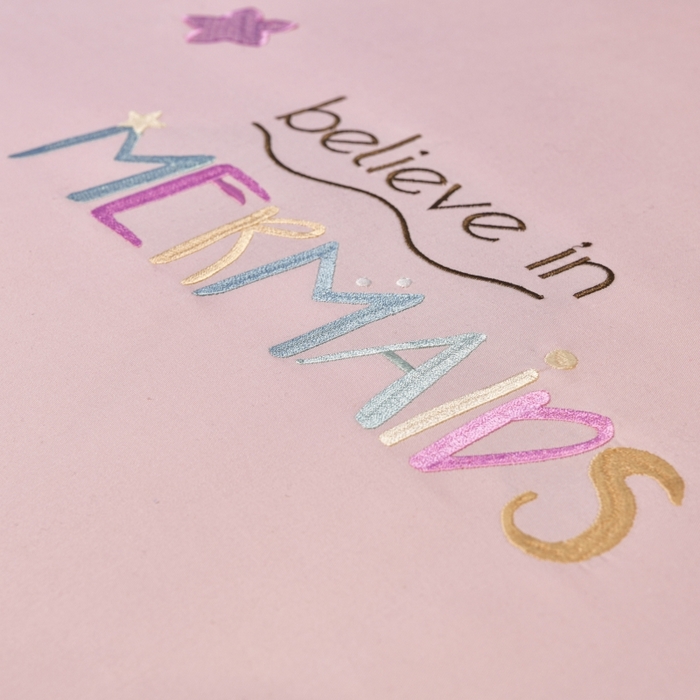 91家纺网 家纺一手货源 找家纺 佳梦家纺 2024新款40支全棉高端贴布绣卡通四件套 美人鱼