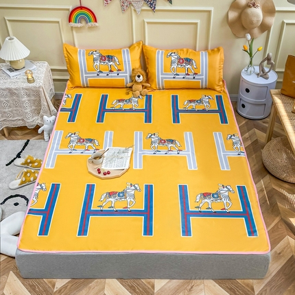 91家纺网 家纺一手货源 找家纺 卡斯诺家纺馆 2025新款冰丝凉席绑带款凉席（下载包包含买家秀） 皇马