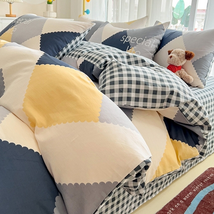 优选良品 2025直播爆款全棉12868印花四件套纯棉学生三件套床笠 青春记忆