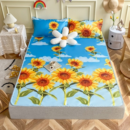 91家纺网 家纺一手货源 找家纺 （总）卡斯诺家纺馆 2025新款冰丝凉席绑带款凉席（下载包包含买家秀）