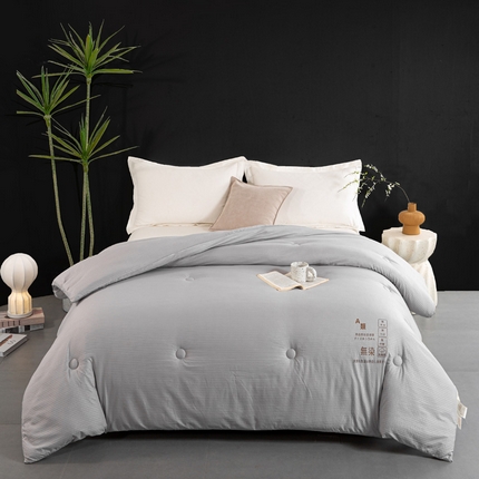 91家纺网 家纺一手货源 找家纺 （总） 2024新款无染水洗针织棉二合一子母被蚕丝被冬被被子直播