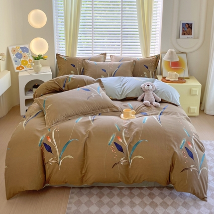 91家纺网 家纺一手货源 找家纺 （总）星期三 2024年6月新款铂金全棉13372四件套（加老板微信有会员价）