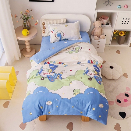 91家纺网 家纺一手货源 找家纺 （总）芭伯妮2025AB版全棉幼儿园三件套儿童被子套件六件套