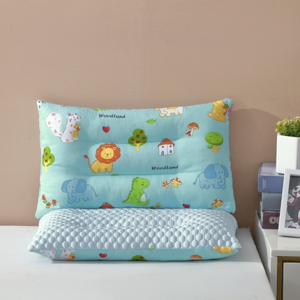 91家纺网 家纺一手货源 找家纺 （总）冬巢 2024夏季枕头全棉冰豆豆枕儿童枕卡通单个枕芯小学生专用护颈椎枕