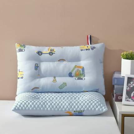 91家纺网 家纺一手货源 找家纺 （总）冬巢 2024夏季枕头全棉冰豆豆枕儿童枕卡通单个枕芯小学生专用护颈椎枕