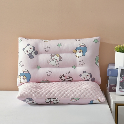 91家纺网 家纺一手货源 找家纺 （总）冬巢 2024夏季枕头全棉冰豆豆枕儿童枕卡通单个枕芯小学生专用护颈椎枕