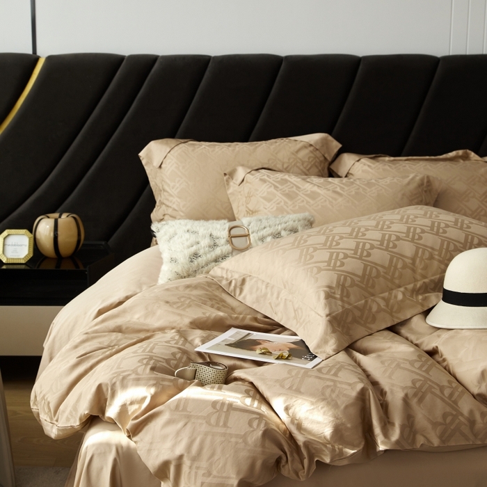 91家纺网 家纺一手货源 找家纺 恒尚居 2024新款100支长绒棉提花四件套 037巴博利