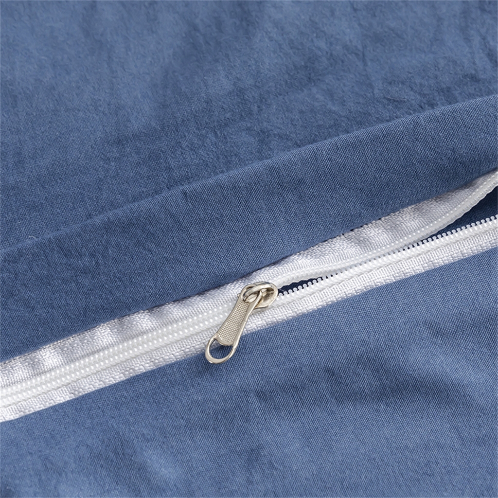 91家纺网 家纺一手货源 找家纺 2025款跨境外贸纯色磨毛单被套单品床上用品 外贸专供可定制 雾蓝