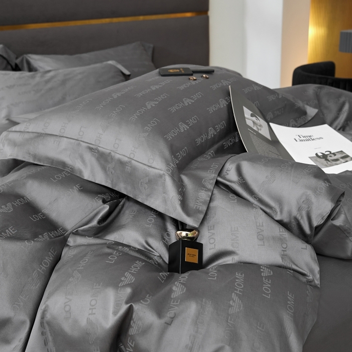 91家纺网 家纺一手货源 找家纺 恒尚居 2024新款100支长绒棉提花四件套 029爱之旅